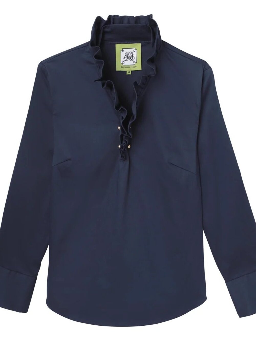 Elizabeth McKay The New Elizabeth Shirt Navy Size 8